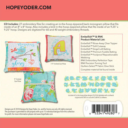 Hope Yoder Morning Glory Embroidery Collection