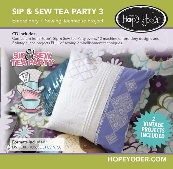 Hope Yoder Sip & Sew Tea Party Volume 3
