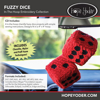 Fuzzy Dice Embroidery Collection