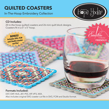 Quilted Coaster Embroidery Collection