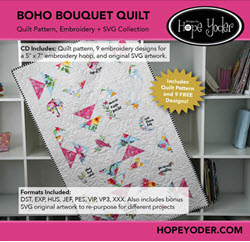 BOHO Bouquet Quilt - More Details