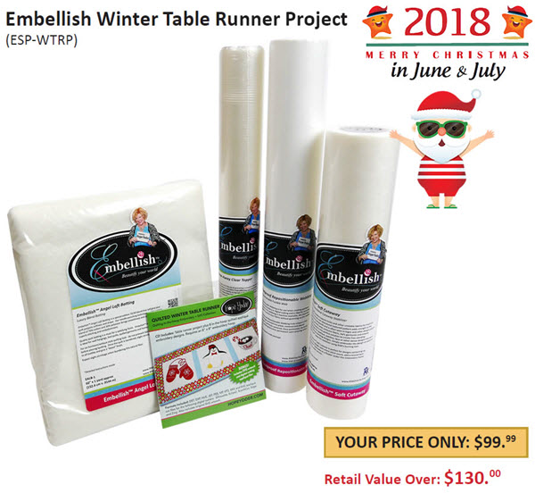 Embellish Winter Table Runner Project