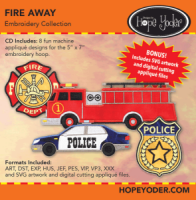 Fire Away Embroidery CD with SVG Files - More Details