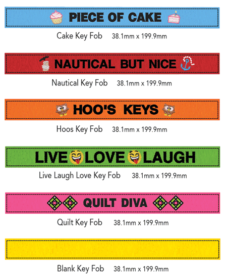 Key Fob Swag Embroidery Collection