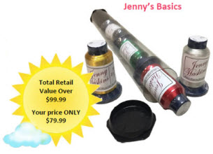 Jenny Haskins Metallic Thread Tubes - Jenny's Basics