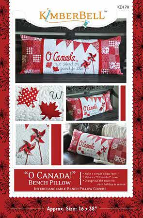 O Canada! Bench Pillow - Sewing Version - LIMITED QTY AVAILABLE!