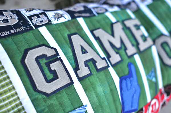 Game On! Football Bench Pillow - Sewing Version