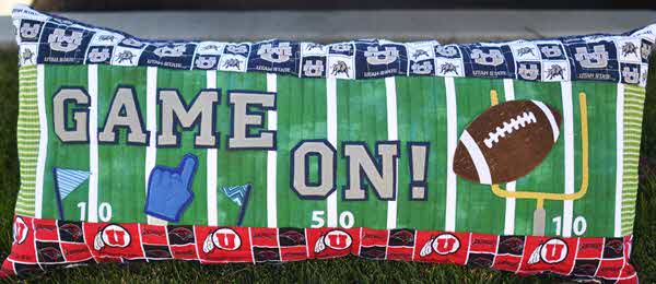 Game On! Football Bench Pillow - Sewing Version