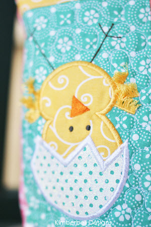 Hoppy Easter Pillows Bench Pillow Machine Embroidery Cd
