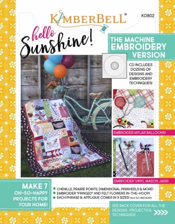 Hello Sunshine Machine Embroidery CD
