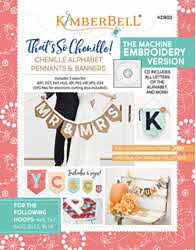 That's So Chenille: Alphabet Pennants and Banners (Machine Embroidery CD & Book) - More Details