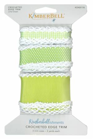 Crocheted Edge Trim Lime Green - LIMITED QTY AVAILABLE!