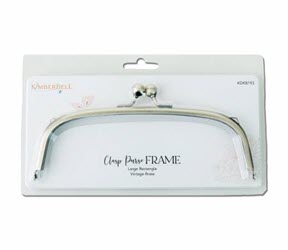 Large Rectangle Clasp Purse Frame Vintage Brass - LIMITED QTY AVAILABLE! - More Details