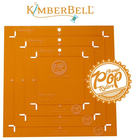 Kimberbell - Orange Pop Ruler - Squares