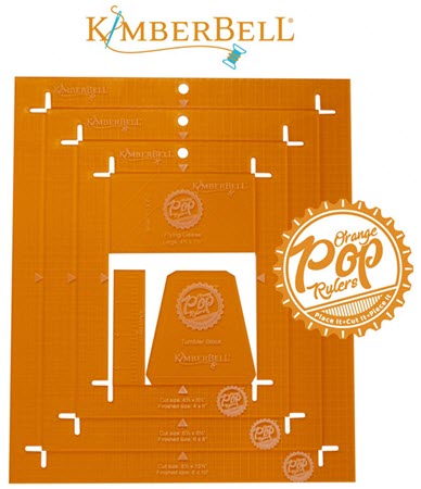 Kimberbell - Orange Pop Ruler - Rectangles