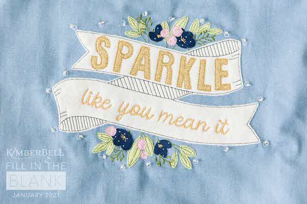 Sparkle Like You Mean It Chambray Tote