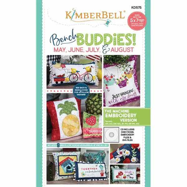 Bench Buddy Series May - August Machine Embroidery CD