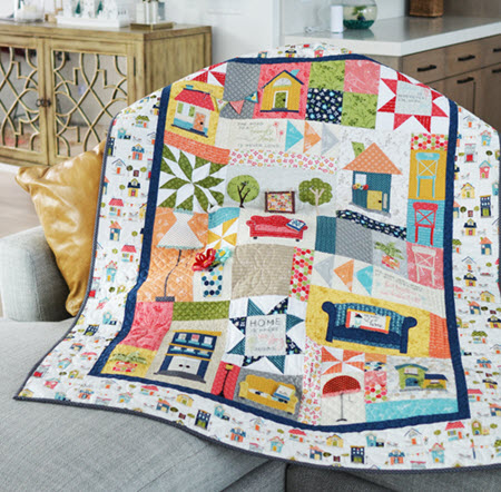 Kimberbell Make Yourself at Home Quilt Kit - White Border - Sew Creative  Cottage