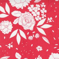 Beautiful Day - Blooms Floral Scarlet - More Details