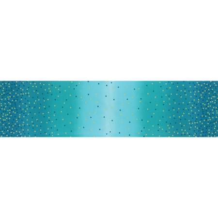 Best Ombre Confetti - Ombre Dots Modern Geometric Metallic Turquoise
