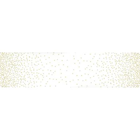 Best Ombre Confetti - Ombre Dots Modern Geometric Metallic Off White