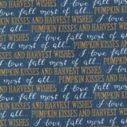 Harvest Wishes - Fall Words Night Sky - More Details