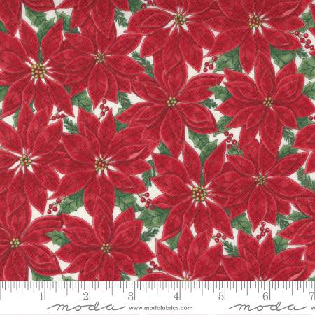 Home Sweet Holidays - Poinsettia All Over Red White