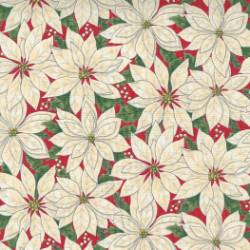 Home Sweet Holidays - Poinsettia All Over White Red - More Details