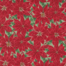 Home Sweet Holidays - Poinsettia All Over Red Green - More Details