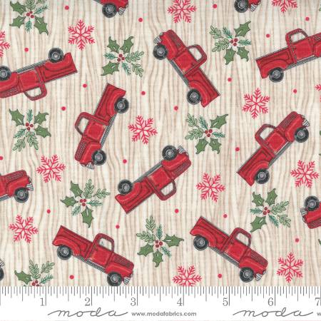 Home Sweet Holidays - Tossed Trucks Red Truck White