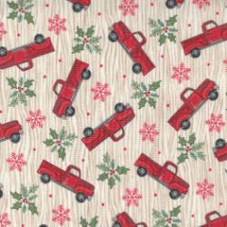 Home Sweet Holidays - Tossed Trucks Red Truck White - More Details