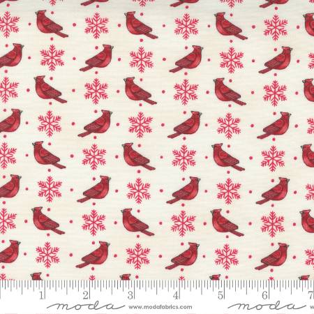 Home Sweet Holidays - Cardinals And Snowflakes Bird White