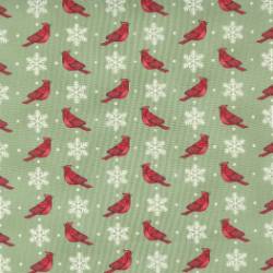 Home Sweet Holidays - Cardinals And Snowflakes Bird Green - More Details
