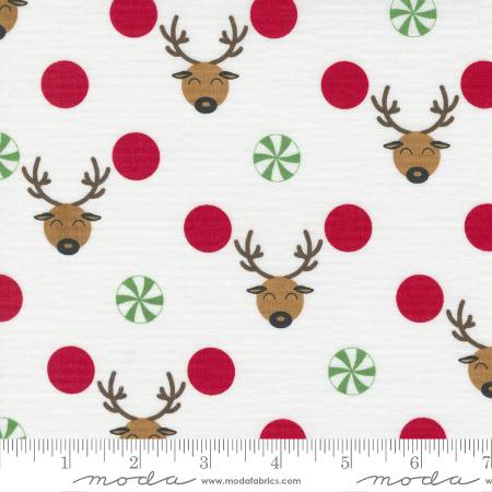 Reindeer Games -  Reindeer Dots Winter White