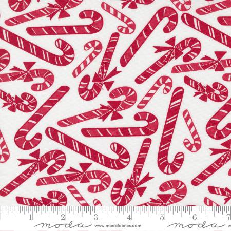 Reindeer Games - Candy Cane Dance Winter White Red