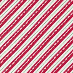 Reindeer Games - Candy Cane Stripe Poinsettia Red - More Details