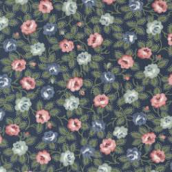 Sunnyside Blooming Small Floral - Navy - More Details