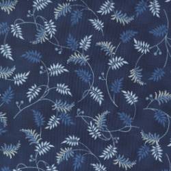 Amelias Blues - Trailing Leaves Midnight Blue - More Details
