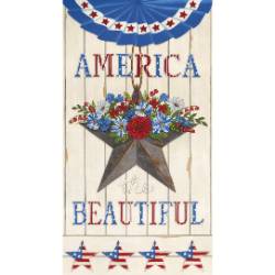 America the Beautiful - Barnwood White Panel - More Details