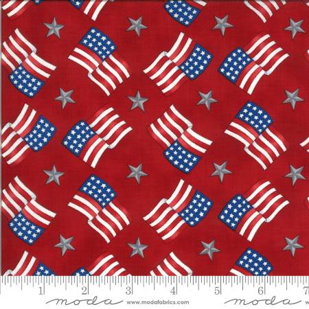 America the Beautiful - Barnwood Red Flags & Stripes