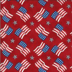 America the Beautiful - Barnwood Red Flags & Stripes - More Details