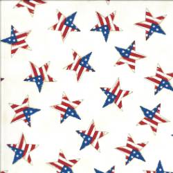America the Beautiful - White Tossed Flag Star - More Details