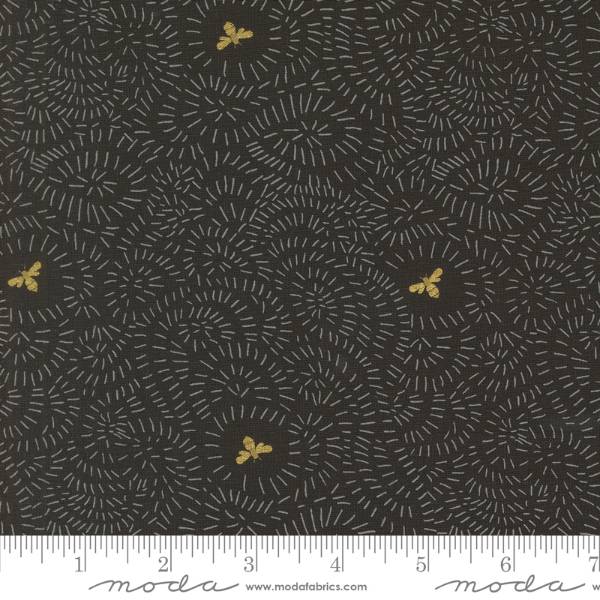 Bee Garden - Metallic Black Twists and Turns