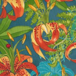 Carolina Lilies - Lilies Teal - More Details