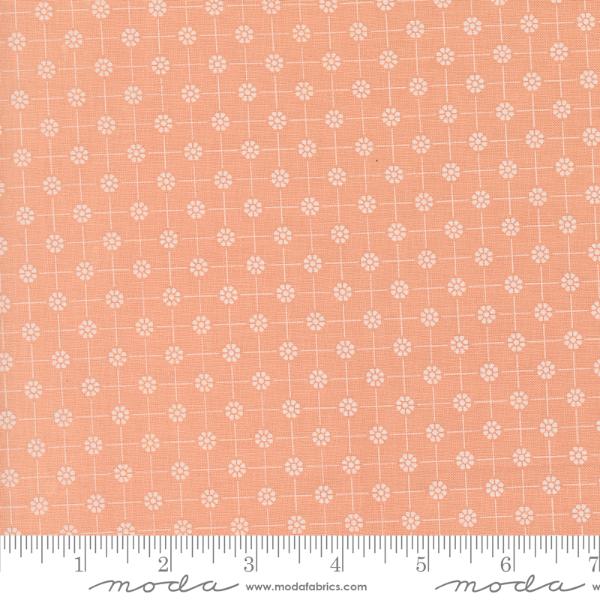 Cottage Charm - Peach Pixie Dots
