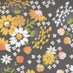Cozy Up Sunshine Harvest Floral Autumn Fall - Grey Skies - More Details