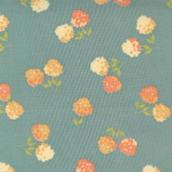 Cozy Up Clover Floral Autumn Fall - Blue Skies - More Details