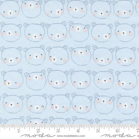 D is for Dream - Flannel Blue Bear Faces
