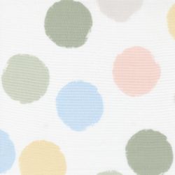 D is for Dream - Flannel White Large Polka Dot - More Details