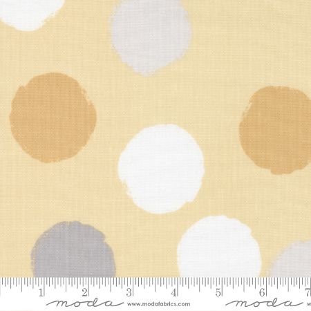 D is for Dream - Flannel Yellow Large Polka Dot